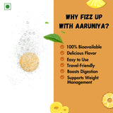 Aarunya India Apple Cider Vinegar 500mg | Pineapple Flavor | For Weight Management & Gut Health, Aids Digestion