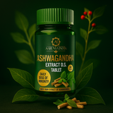 Aarunya India Ashwagandha Extract D.S. Tablets | Natural Stress & Immunity Support | 500mg | 60 Tablets