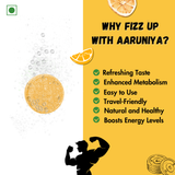 Aarunya India BCAA+ Effervescent Tablets | 1000mg BCAA+ | Orange Flavor Fuel Your Fitness with BCAA+ Effervescent Tablets